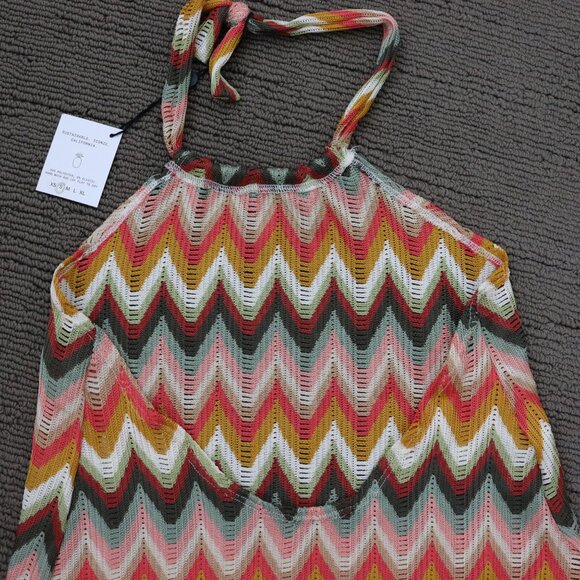 NWT Skatie Halter Crochet Mini Dress in Fleetwood Small - Picture 9 of 10